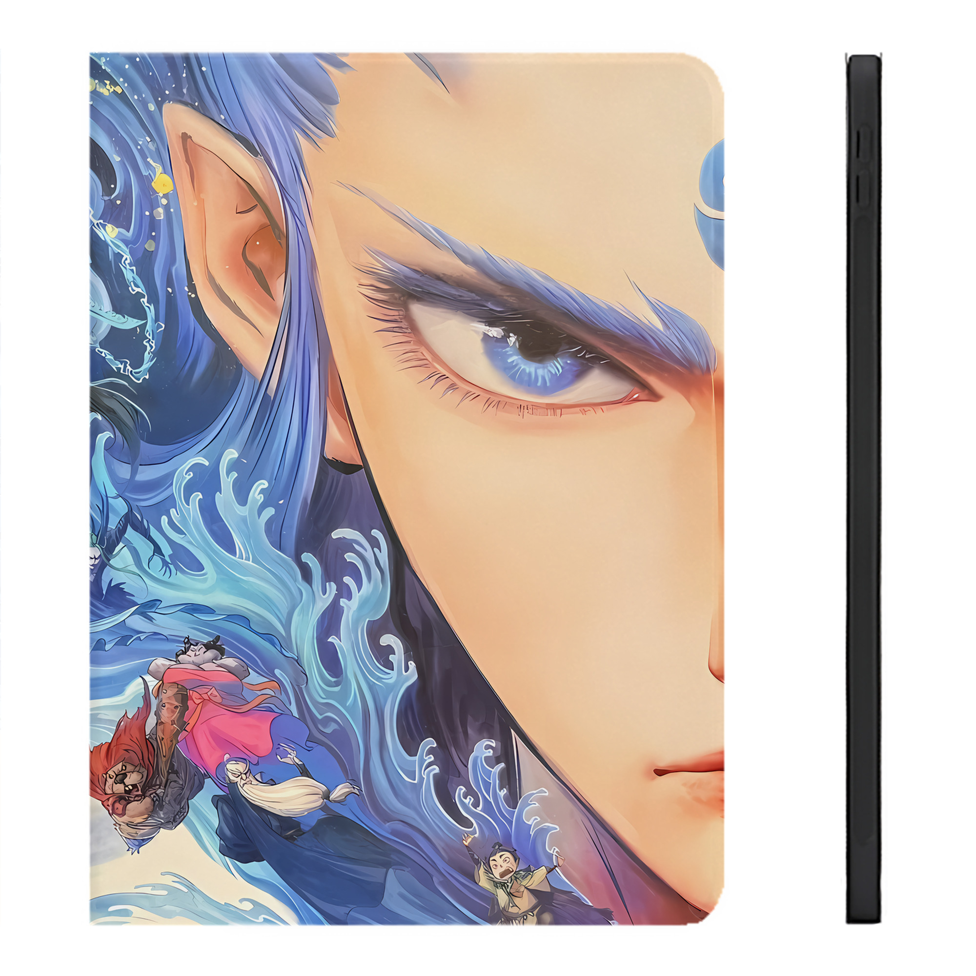 （画像用） Ne Zha 2 ナタ 魔童の大暴れ IPadケース ペンホルダー付き ブックスタイルデザイン